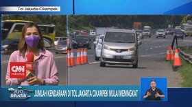 VIDEO: Jumlah Kendaraan di Tol Jakarta Cikampek Mulai Meningkat
