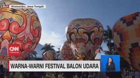 VIDEO: Warna-Warni Festival Balon Udara di Langit Wonosobo