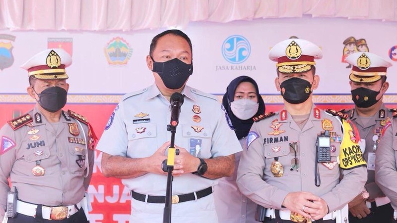 Direktur Utama Jasa Raharja Rivan Purwantono mengapresiasi penurunan angka kecelakaan lalu lintas pada periode H-7 hingga H+3 Lebaran 2022.