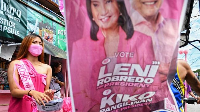 Milenial Filipina Rela Keluar Kelompok Agama demi Capres Leni Robredo Sejumlah milenial Filipina rela keluar kelompok agama besar di negara itu demi mendukung Leni Robredo, calon presiden yang bakal berlaga di pilpres Senin (9/5).