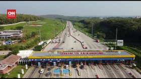 VIDEO: Momen Arus Balik di Gerbang Tol Kalikangkung dari Udara