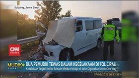 VIDEO: 2 Pemudik Tewas Dalam Kecelakaan di Tol Cipali
