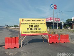 One Way Arus Balik di Tol Arah Jakarta Masih Berlaku hingga Pukul 24.00