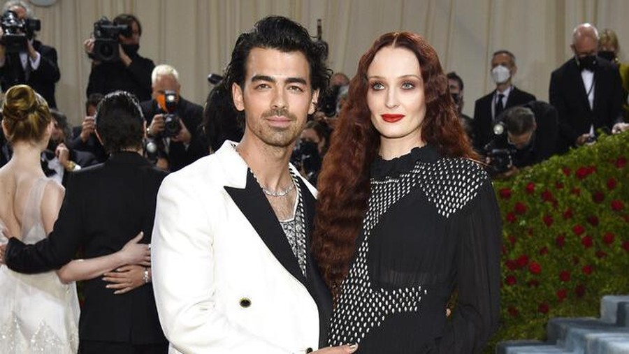 Joe Jonas, left, and Sophie Turner attend The Metropolitan Museum of Art's Costume Institute benefit gala celebrating the opening of the 