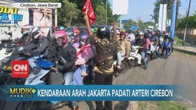 VIDEO: Kendaraan Arah Jakarta Padati Arteri Cirebon