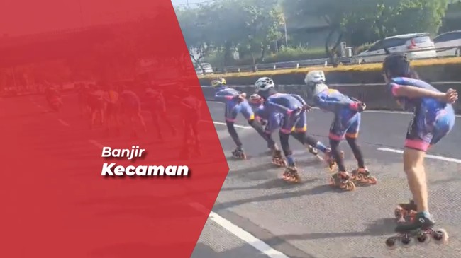 Viral Kumpulan Pesepatu Roda Penuhi Jalan Raya, Tak Terima saat Ditegur