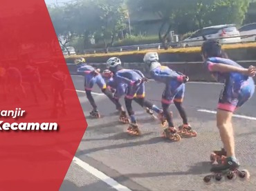 Viral Kumpulan Pesepatu Roda Penuhi Jalan Raya, Tak Terima saat Ditegur