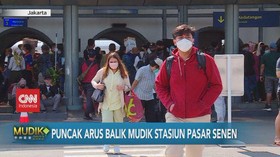 VIDEO: Puncak Arus Balik Mudik Stasiun Senen