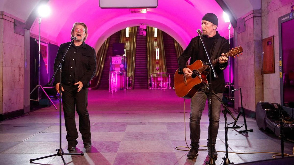 FOTO: Konser Dukungan U2 untuk Ukraina di Kyiv