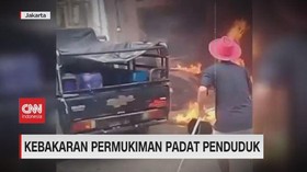 VIDEO: Kebakaran Permukiman Padat Penduduk