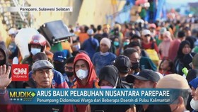 VIDEO: Kepadatan Arus Balik di Pelabuhan Nusantara Parepare