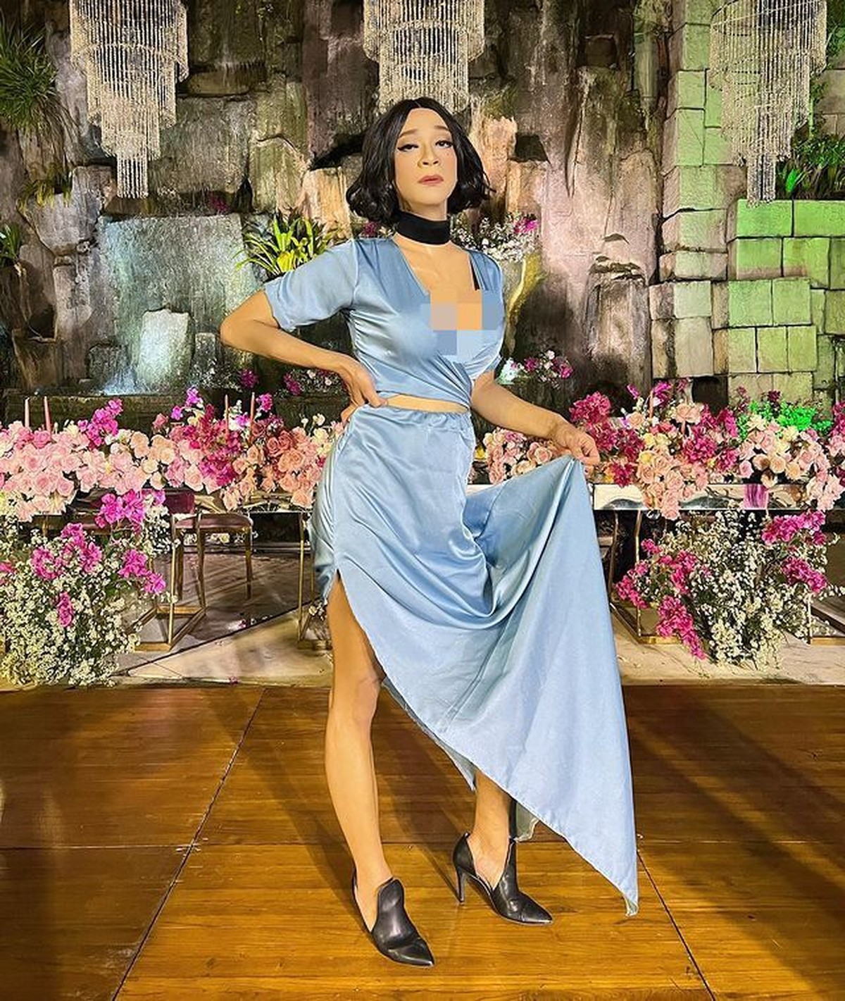 Penampilan Aming jadi bridesmaid