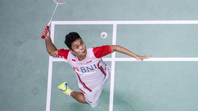 FOTO: Smash Keras Indonesia Hajar Thailand di Thomas Cup