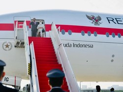 Penampakan Pesawat Merah Putih Garuda yang Antar Jokowi ke AS