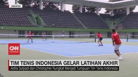 VIDEO: Tim Tenis Indonesia Gelar Latihan Akhir