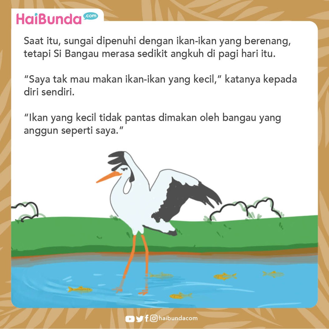 Dongeng Anak Burung Bangau yang Angkuh