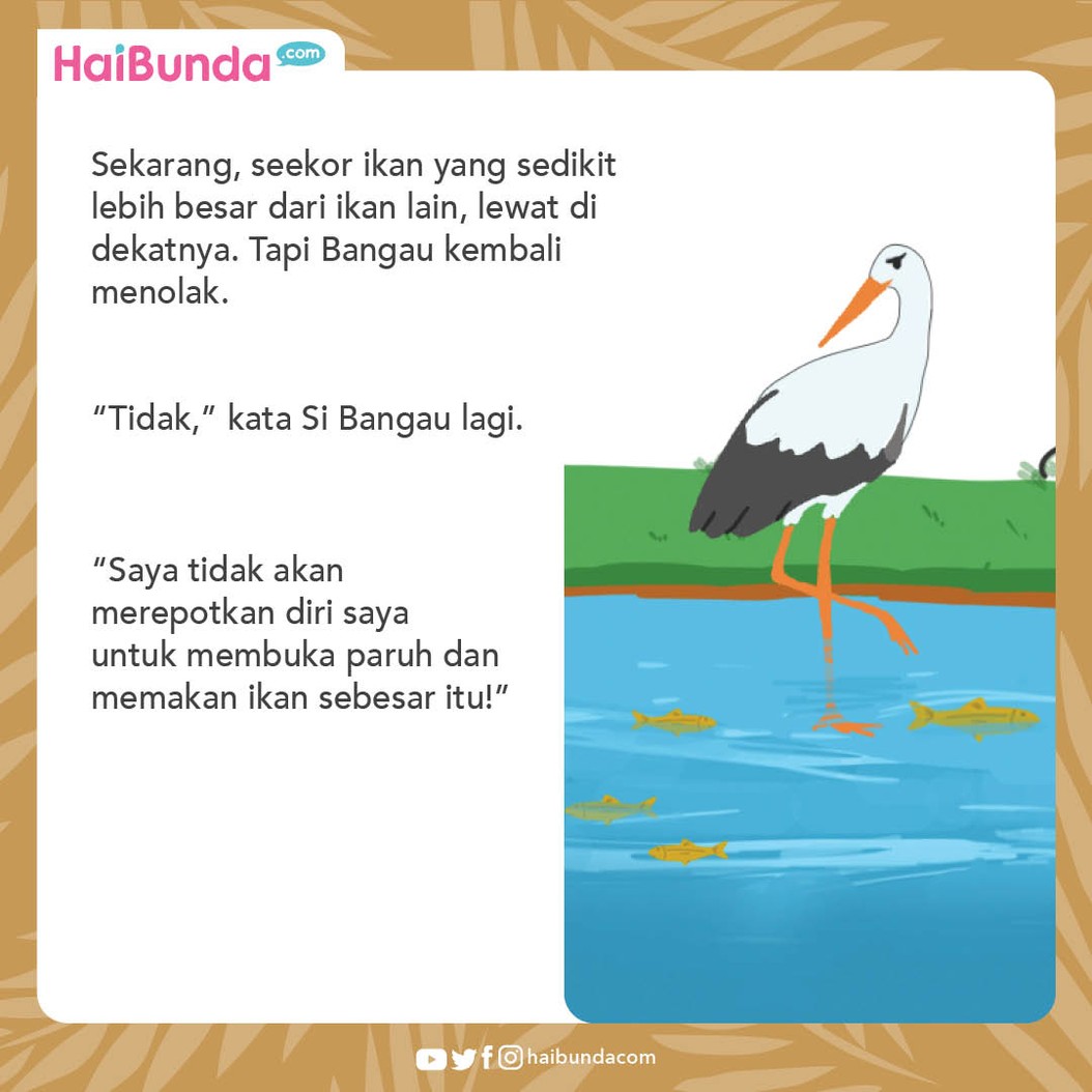 Dongeng Anak Burung Bangau yang Angkuh