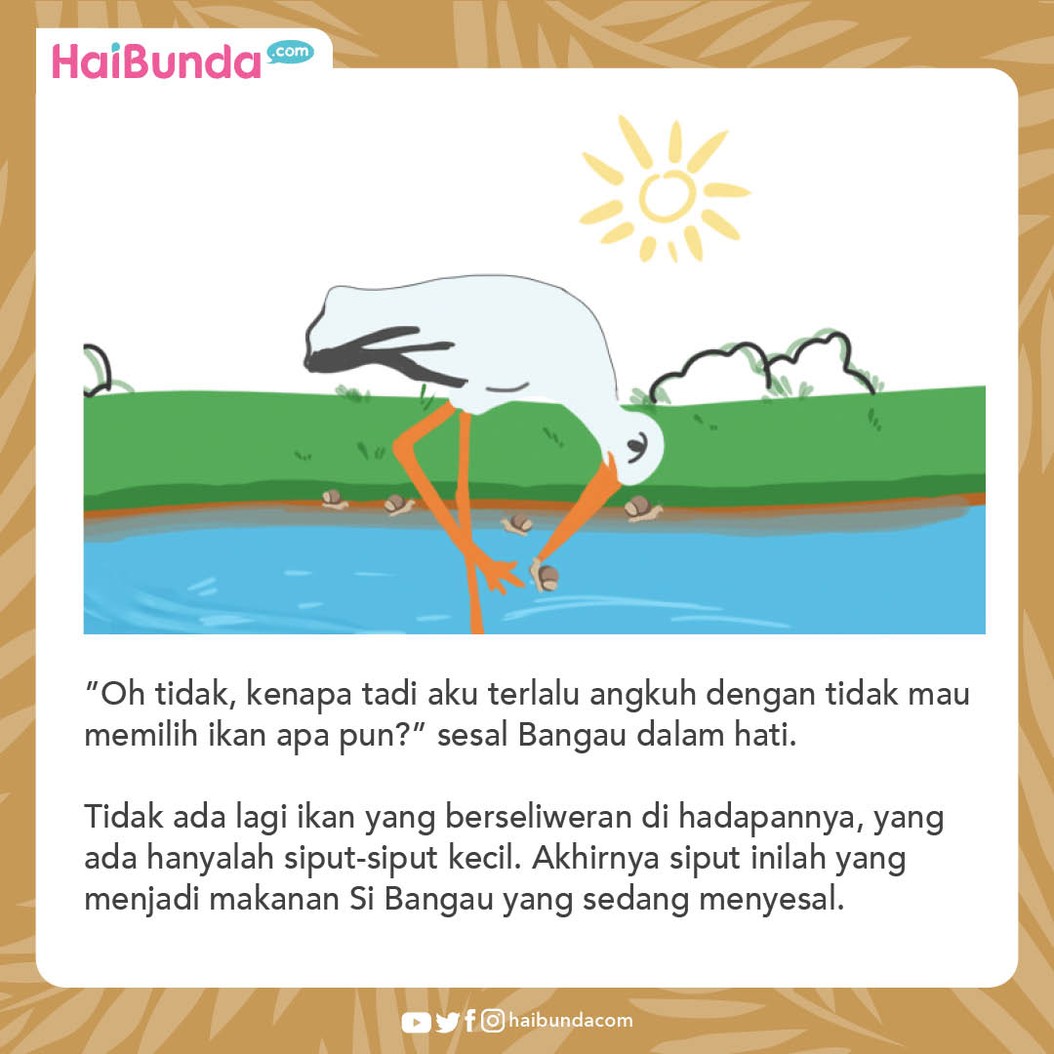 Dongeng Anak Burung Bangau yang Angkuh