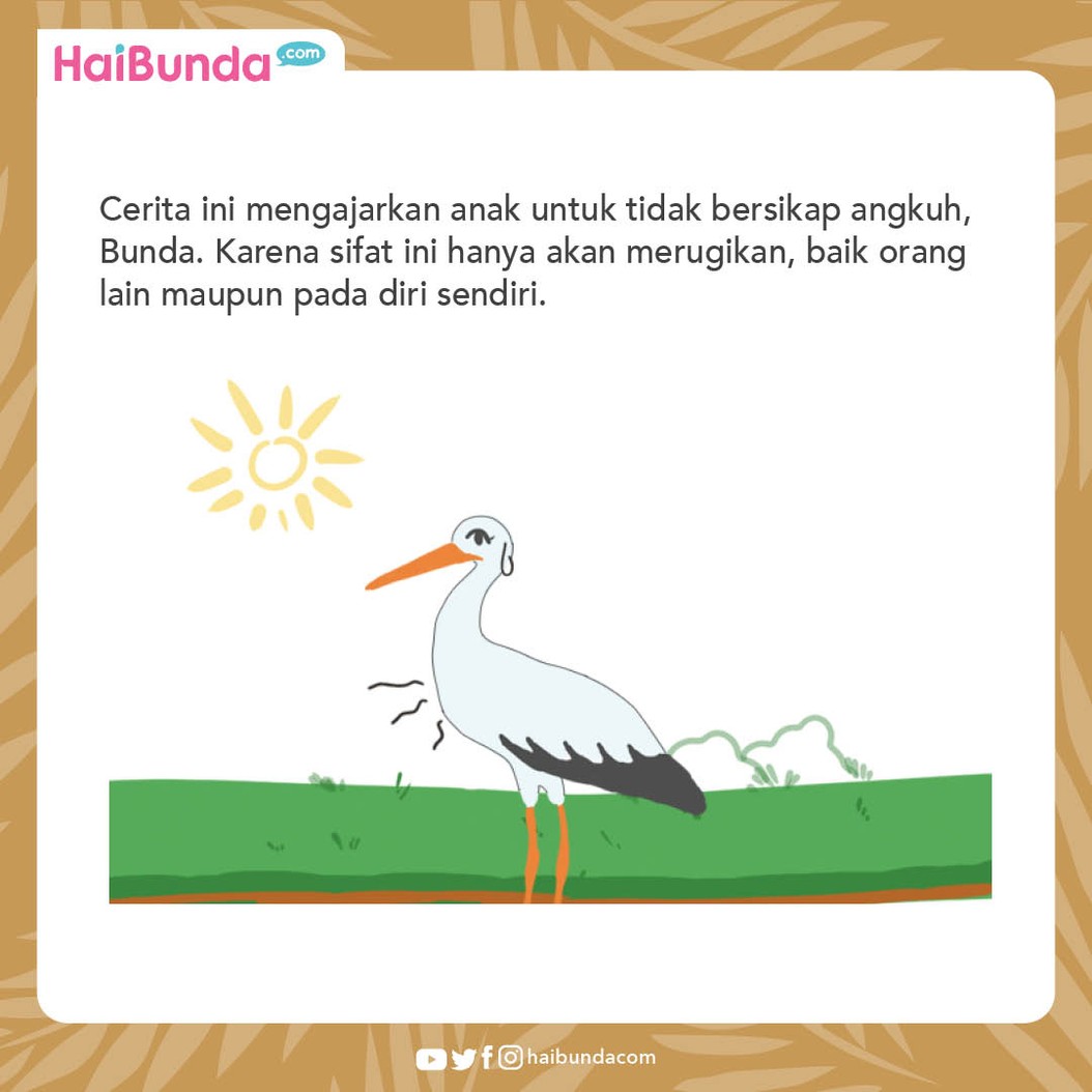 Dongeng Anak Burung Bangau yang Angkuh