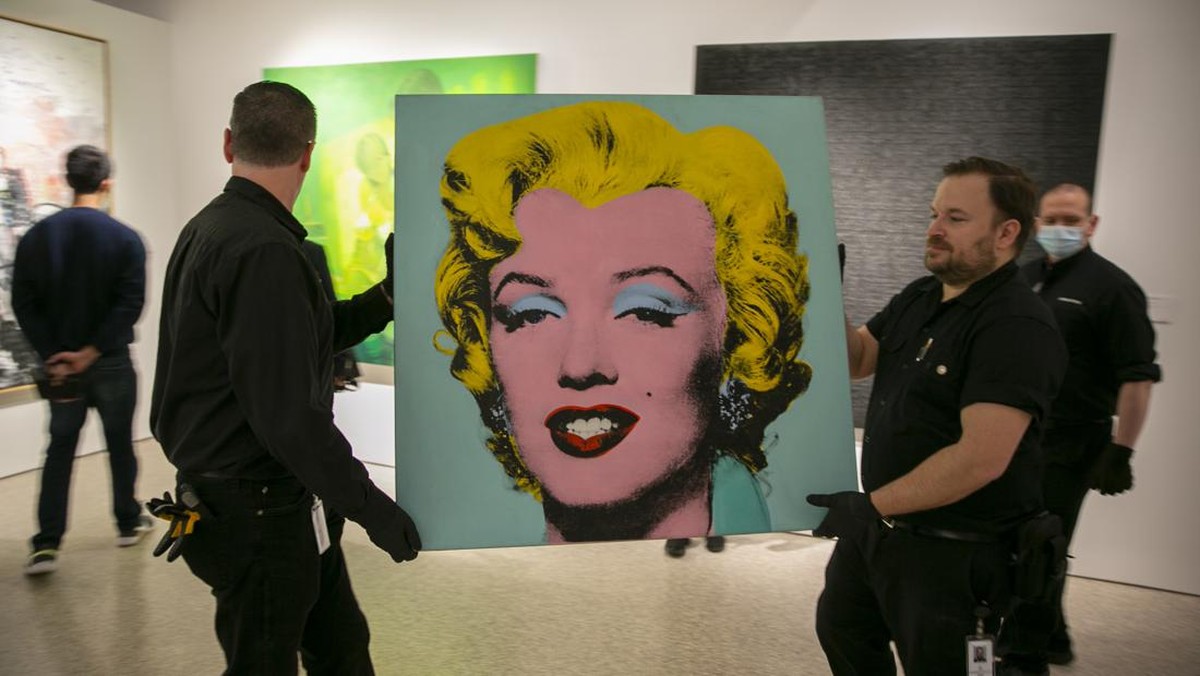 FOTO: Lukisan Marilyn Monroe karya Andy Warhol Laku Rp2,8 T