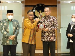 Bertemu KPU, Mahfud Md Beri Pesan Penting soal Persiapan Pemilu 2024