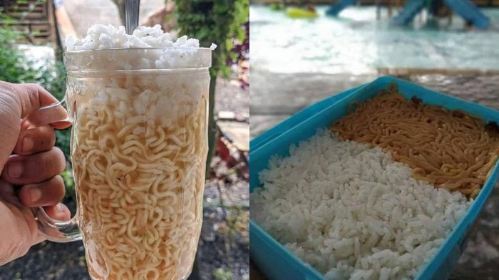 5 Potret Kocak Kiriman Netizen Usai Nessie Judge Kaget Ada Orang Makan Mi Instan Pakai Nasi