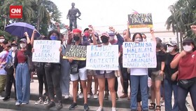 VIDEO: Ferdinand Marcos Jr Menang Pilpres, Warga Manila Berunjuk Rasa