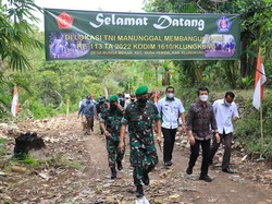 TMMD ke-113 Tuntaskan Betonisasi-Pembukaan Jalan di Nusa Penida