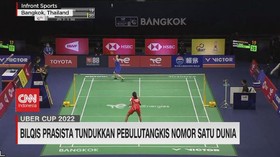 VIDEO: Bilqis Prasista Tundukkan Pebulutangkis Nomor Satu Dunia