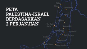 INFOGRAFIS: Peta Palestina-Israel Berdasarkan 2 Perjanjian