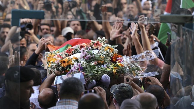 Wartawati senior Al Jazeera, Shireen Abu Akleh, yang tewas tertembak Israel akan dimakamkan secara Kristen di Gereja Yerusalem.