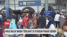VIDEO: Arus Balik Masih Terlihat di Stasiun Pasar Senen
