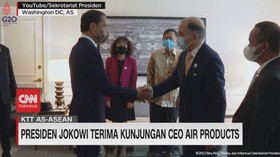 VIDEO: Jokowi Terima Kunjungan Ceo Air Products Bahas Investasi