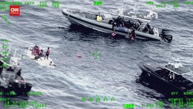 VIDEO: Kapal Migran Terbalik di Puerto Rico, 11 Orang Tewas