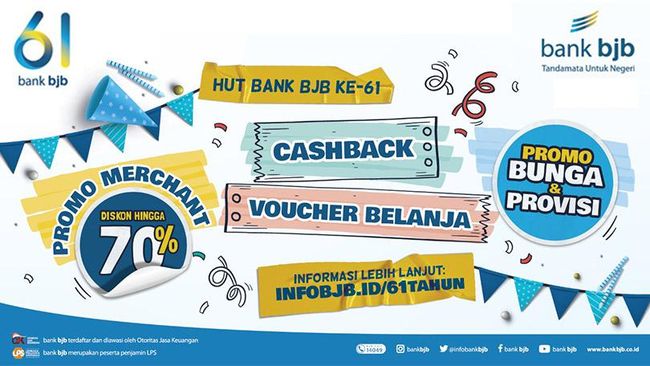 HUT Ke-61, bank bjb Hadirkan Banjir Promo dan Diskon Menarik