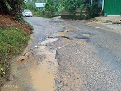 Warga Lebong Kumpul Koin untuk Perbaiki Jalan Provinsi Bengkulu