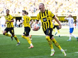Borussia Dortmund Tekuk Hertha Berlin 2-1, Haaland Cetak Gol Perpisahan