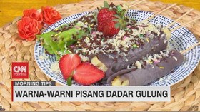 VIDEO: Warna-Warni Pisang Dadar Gulung