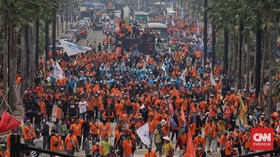 FOTO: Gemuruh May Day Fiesta Buruh di Stadion GBK