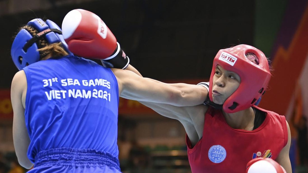FOTO: Kickboxing Gemilang di SEA Games 2021
