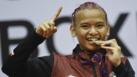 FOTO: Kickboxing Gemilang di SEA Games 2021