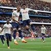 Soccer Football - Premier League - Tottenham Hotspur v Arsenal - Tottenham Hotspur Stadium, London, Britain - May 12, 2022 Tottenham Hotspur's Harry Kane celebrates scoring their first goal with Son Heung-min Action Images via Reuters/Paul Childs EDI