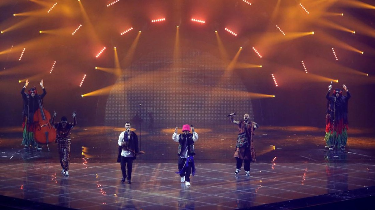 FOTO: Band Ukraina Menang di Kontes Lagu Bergengsi Eurovision