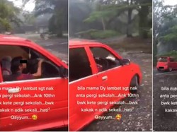 Duh, Emak-emak di Malaysia Pamer Anaknya Umur 10 Tahun Bisa Nyetir Sendiri