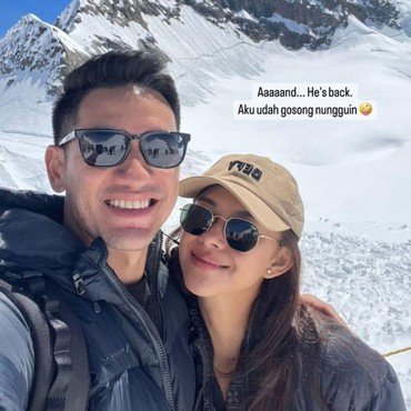 Intip 7 Momen Liburan Asik Nana Mirdad dan Andrew White ke Swiss