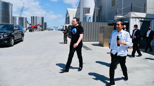 Orang Kaya Sejati, Elon Musk Ketemu Jokowi Pakai Kaos Oblong