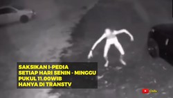 Viral Penampakan Makhluk Cungkring Terekam CCTV, Hantu atau Bukan?