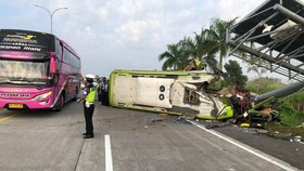 Supir Bus Maut di Tol Surabaya-Mojokerto Positif Narkoba