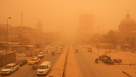 Badai Pasir Terjang Ibu Kota Saudi Hingga Hambat Jarak Pandang Lalin