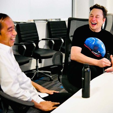 Bertemu Elon Musk, Sepatu Jokowi Jadi Sorotan Warga Malaysia